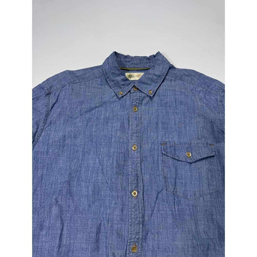 Territory Ahead Denim Button Shirt Men's XL Blue Western Cowboy Yoke Work Casual